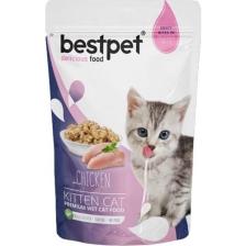 Bestpet Kitten Jelly Tavuklu Yavru Kedi Pouch Mama 85 gr x 24 Adet