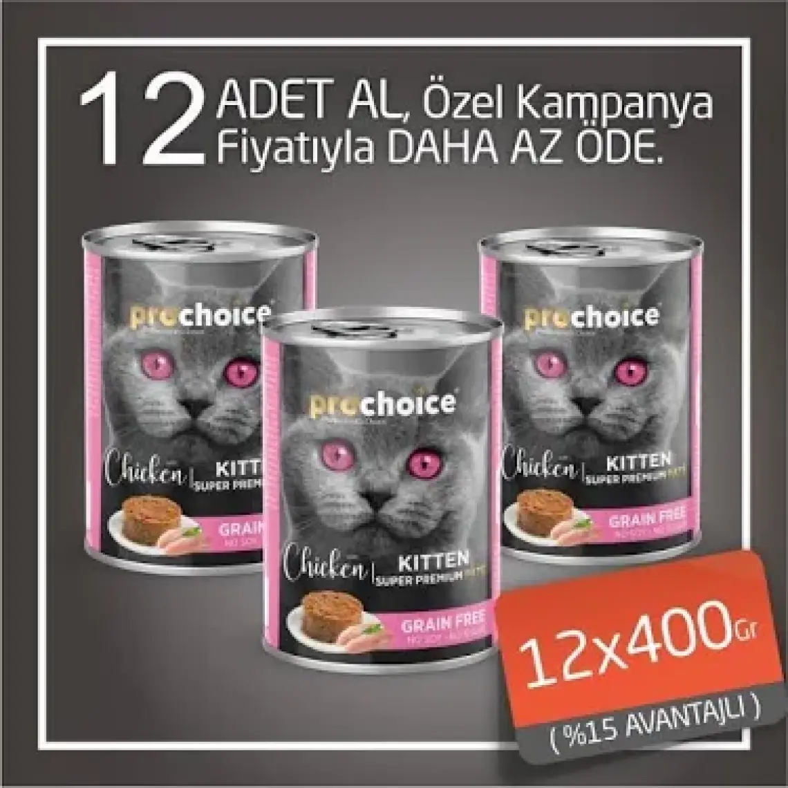 Pro Choice Prochoice Tavuklu Yavru Kedi Konservesi 400 gr