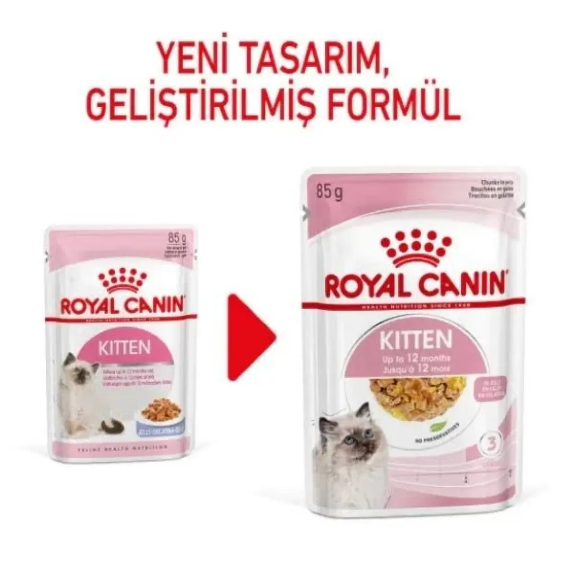 Royal Canin Jelly Kitten Instinctive Yaş Yavru Kedi Maması 85 Gr  x 12