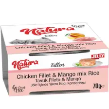 Natura Pet Yavru Kediler İçin Tavuk ve Mango Mix 70 gr