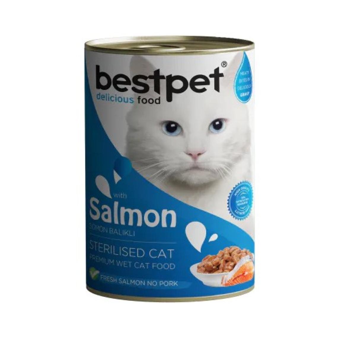 Bestpet Somonlu Kısırlaştırılmış Kedi Konservesi 400GR