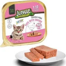 Jungle Sütlü Tavuklu Pate Yavru Kedi Konservesi 100 gr