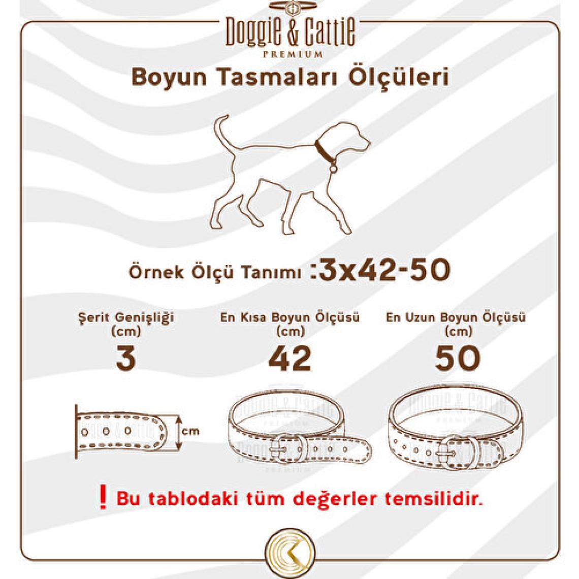 Doggie Konforlu Dokumadan El Yapımı Köpek Boyun Tasması