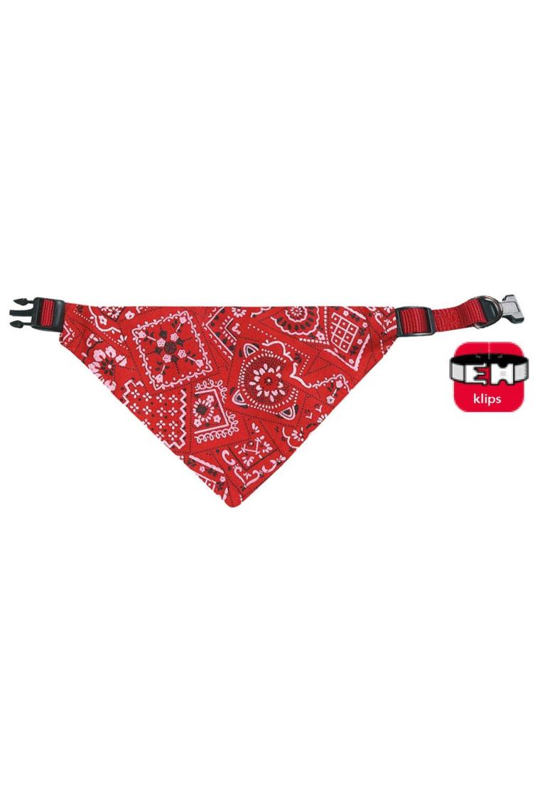 Karlıe Bandanalı Tasma 25-40cm Kırmızı