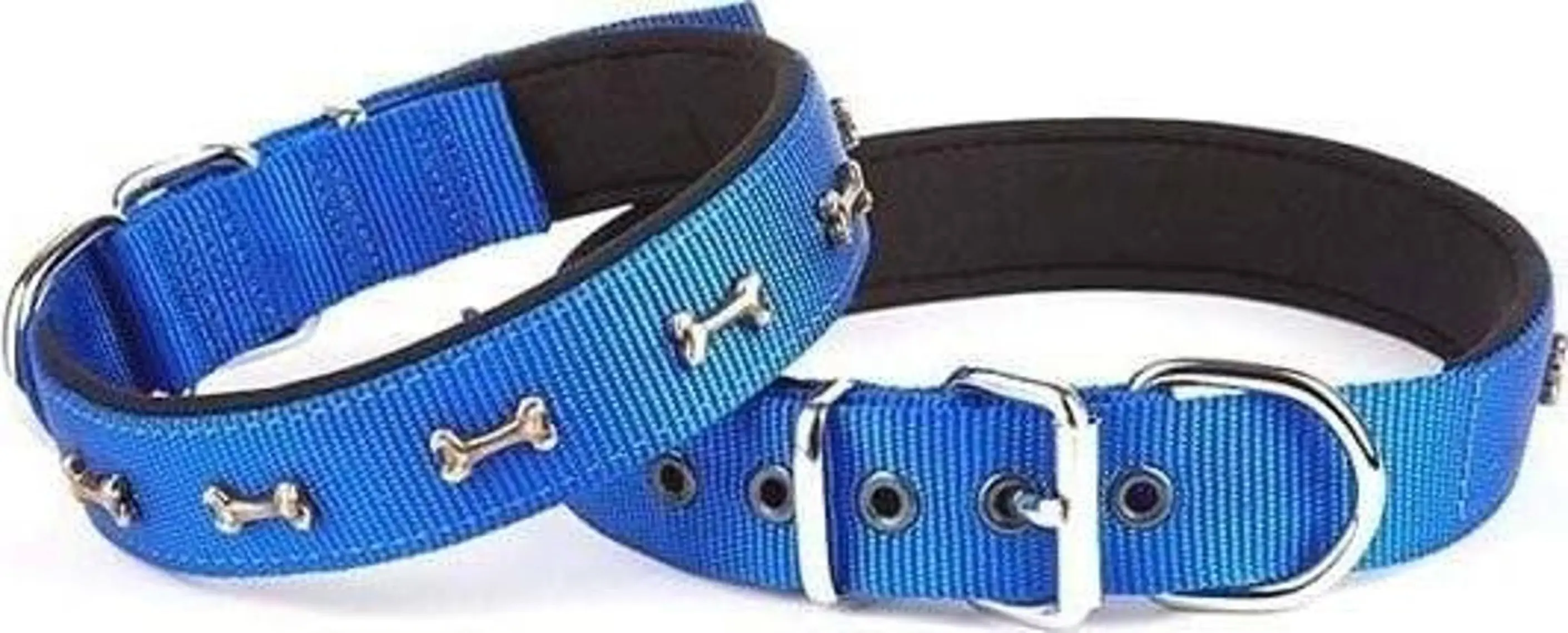 Doggie Konforlu Dokumadan El Yapımı Kemik Süslü Köpek Boyun Tasması