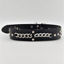 Desingshop Hakiki Deri Ayarlanabilir Büyük Irk Köpek Tasması 4 cm x 67 cm Boyun Ölçüleri: 45 - 59 cm