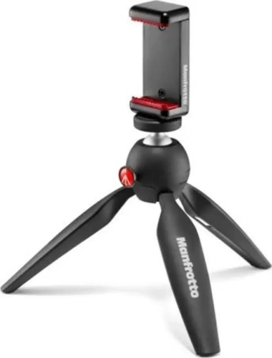 Manfrotto Manfrotto Mkpixiclamp-Bk Pixi Tripod + Telefon Tutucu