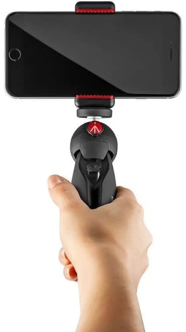 Manfrotto Manfrotto Mkpixiclamp-Bk Pixi Tripod + Telefon Tutucu