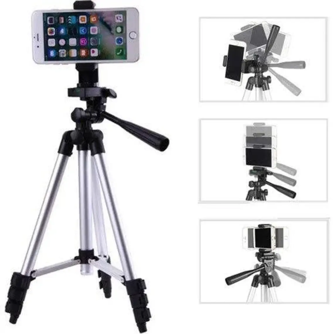 Fototek 135CM Profesyonel Fotoğraf Makinesi Tripod Cep Telefonu Tripod 3 kg Kap 135CM Tripot 3150 Tripod