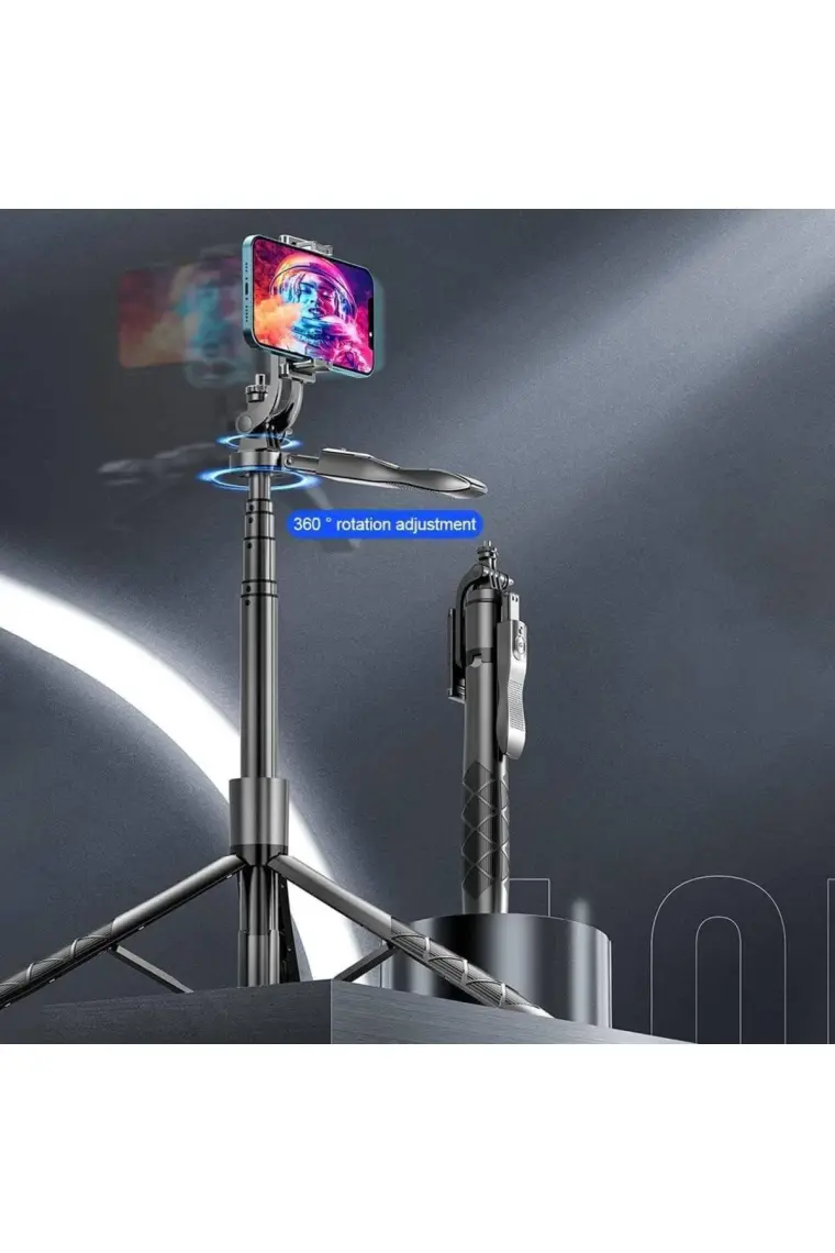 Torima L16 Çok Amaçlı Tripod Selfie Kumandalı 153 cm Anroid Ios Go Pro Uyumlu