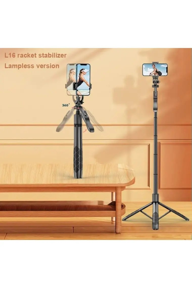 Torima L16 Çok Amaçlı Tripod Selfie Kumandalı 153 cm Anroid Ios Go Pro Uyumlu