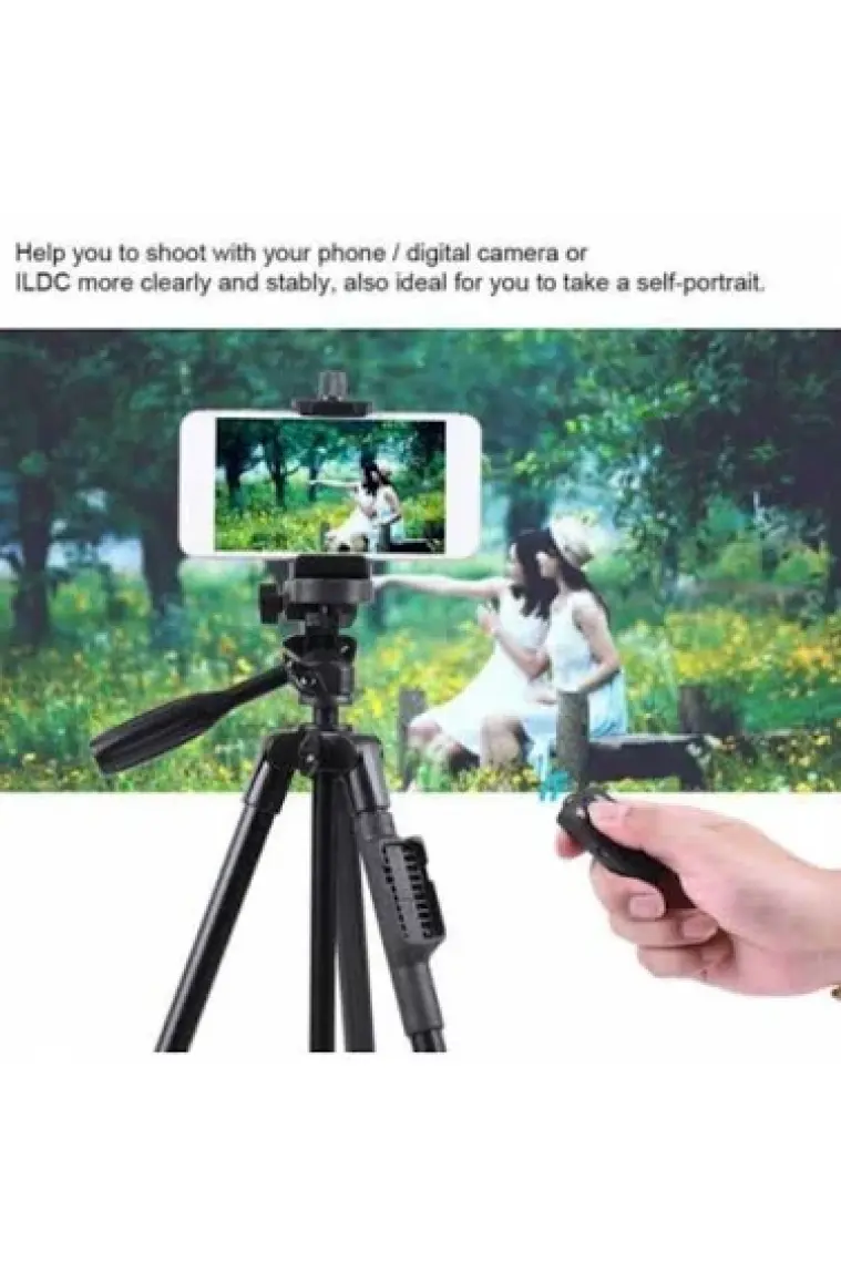 Yunteng Vct 5208 Kumandalı Telefon Tutuculu Kamera ve Telefon Tripod 125 Cm