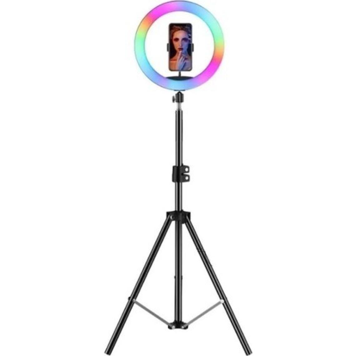 Asfal 13 inç Rgb Kumandalı LED Make Up Selfie Youtuber Işığı 210 cm Tripot Selfie Çubuğu
