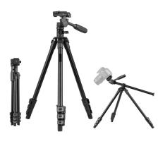 Hobimtek HT-T02 Profesyonel Tripod 154 cm Yatay Kullanım Çok Fonksiyonlu Panoramik Kafa 360 Derece Dönebilir