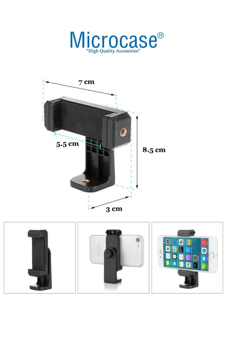 Microcase Tripod - Monopod Için Ayarlanabilir Telefon Tutucu Başlık - AL2534