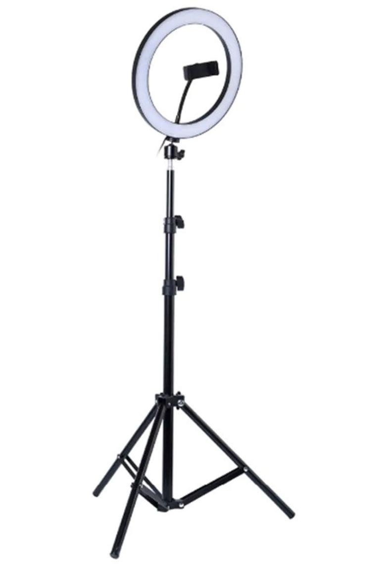 CoverZone Youtuber LED Selfie Işığı Telefon Tutuculu Tripod 10 Inç 2.1 m