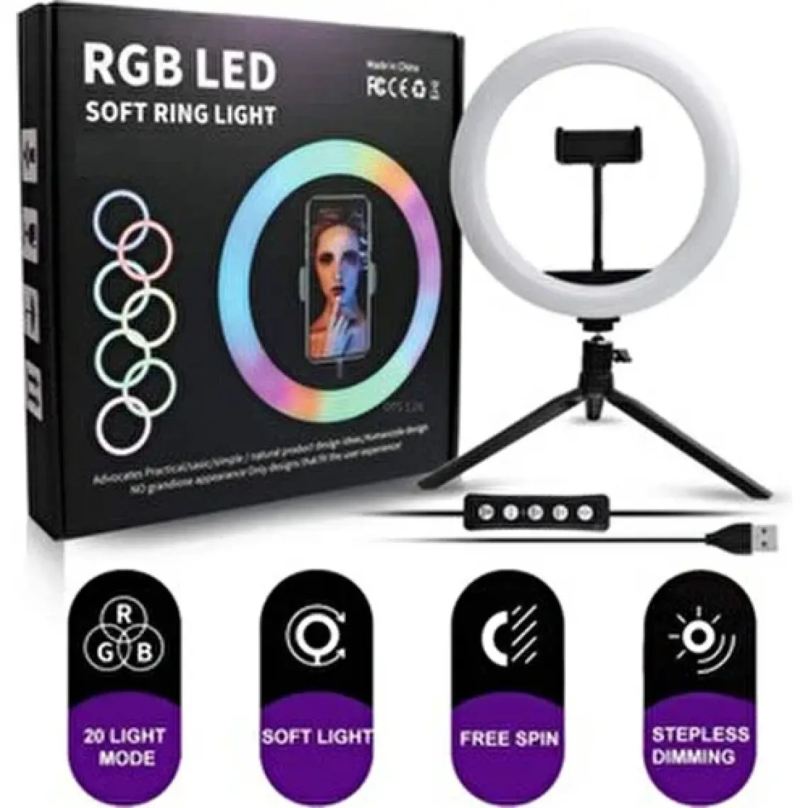 Prozone Rgb LED Selfie Işığı 26 cm
