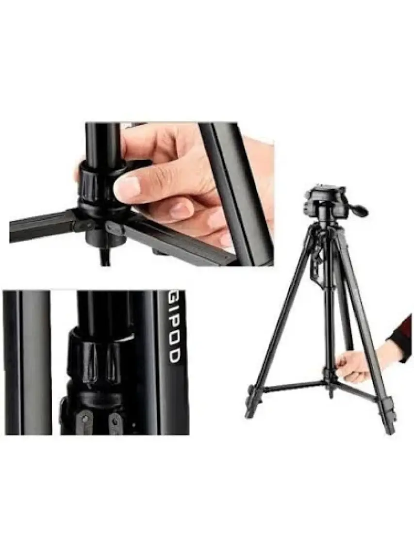 Rekor TR-462 Digipod 157 cm Profesyonel Tripod + Çanta
