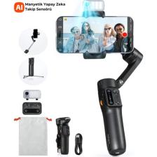 Hohem Isteady V3 Yapay Zeka Takip Sensörlü 3 Eksenli Telefon Sabitleyici Gimbal