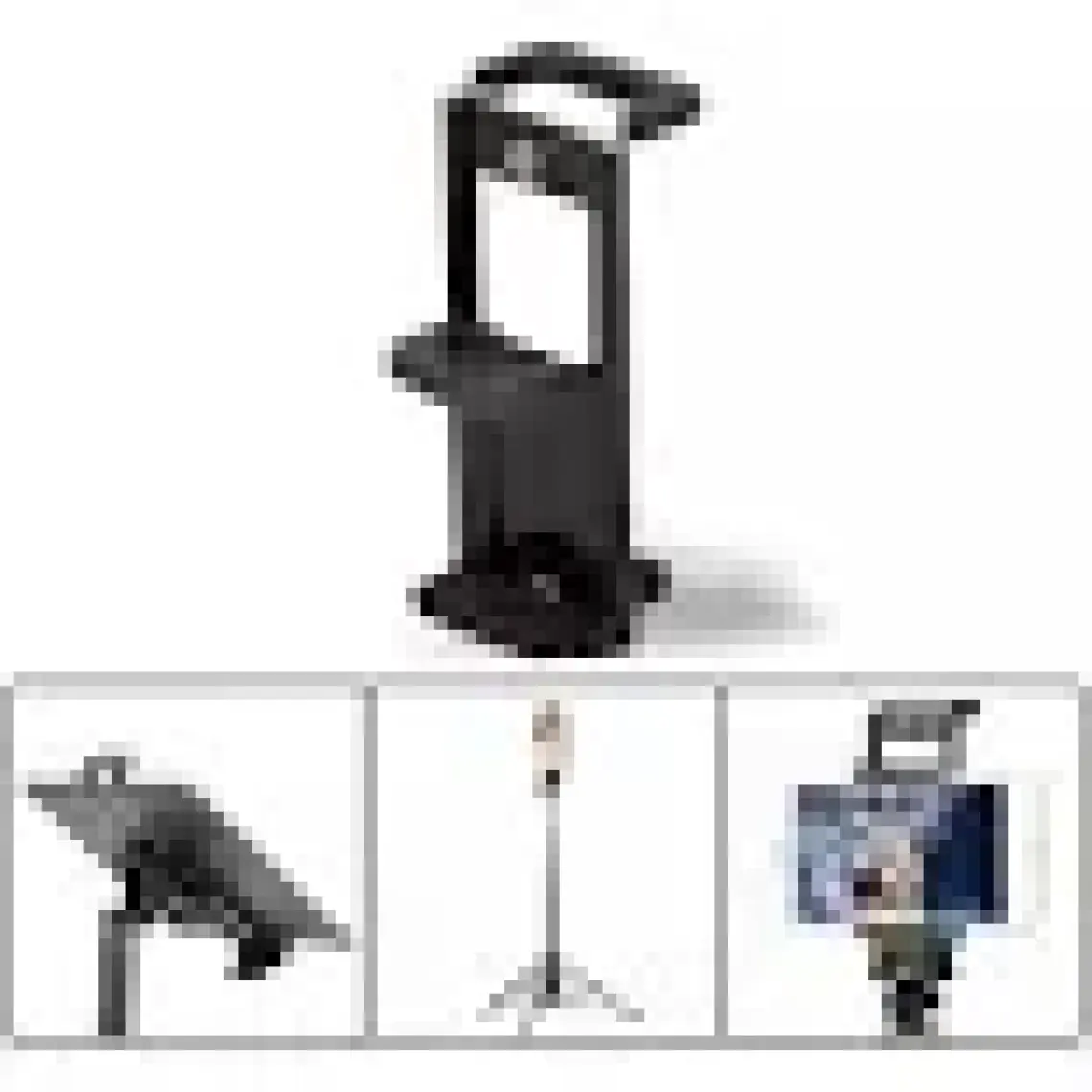 Zore M-05 Tripod Başlığı Telefon Tablet Tutucu Siyah