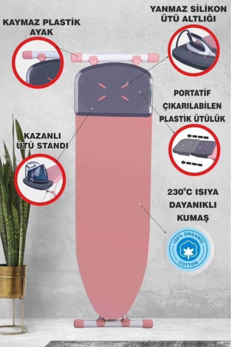 Pembe Yeni Nesil Alfaboard Pembe Ütü Masası