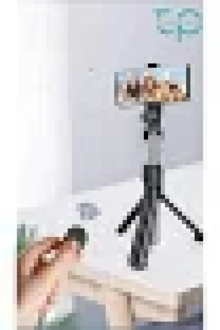 Selfie Çubuğu Tripod Siyah Kumandalı Bluetoothlu TP-1019