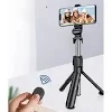 Selfie Çubuğu Tripod Siyah Kumandalı Bluetoothlu TP-1019