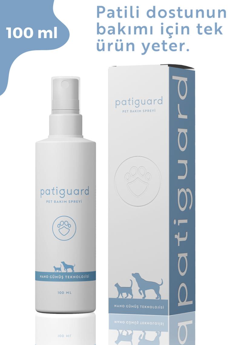 Pet Hijyen Bakım Spreyi Nano Gümüş Evcil Hayvan Kedi Köpek Temizlik Koku Giderici 100ml