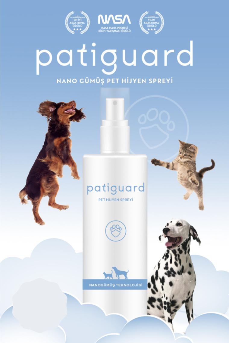 Pet Hijyen Bakım Spreyi Nano Gümüş Evcil Hayvan Kedi Köpek Temizlik Koku Giderici 100ml