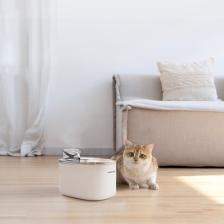 Haustier WF007L Otomatik Kedi Su Sebili, 3.5lt Geniş Hazne, Bpa Içermez, Metal Üst Tabla, Ultra Sessiz (Beyaz)