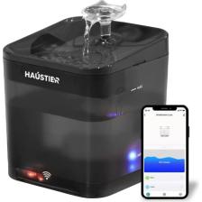 Haustier WF004 Akıllı Kedi Köpek Su Sebili Su Şelalesi Su Pınarı, Uv Su Filtrelemeli - Smart Wifi - Tuya App, Ultra Sessiz, Siyah