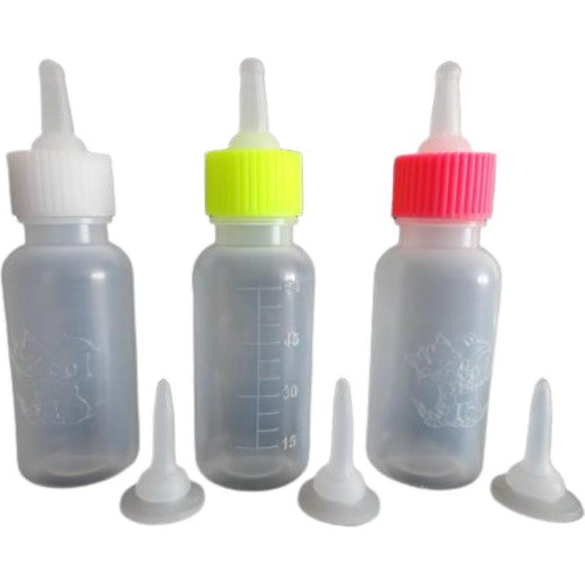 ANS Yavru Kedi Köpek Için Biberon Seti 60 ml 3 Adet +3 Yedek Ağızlık