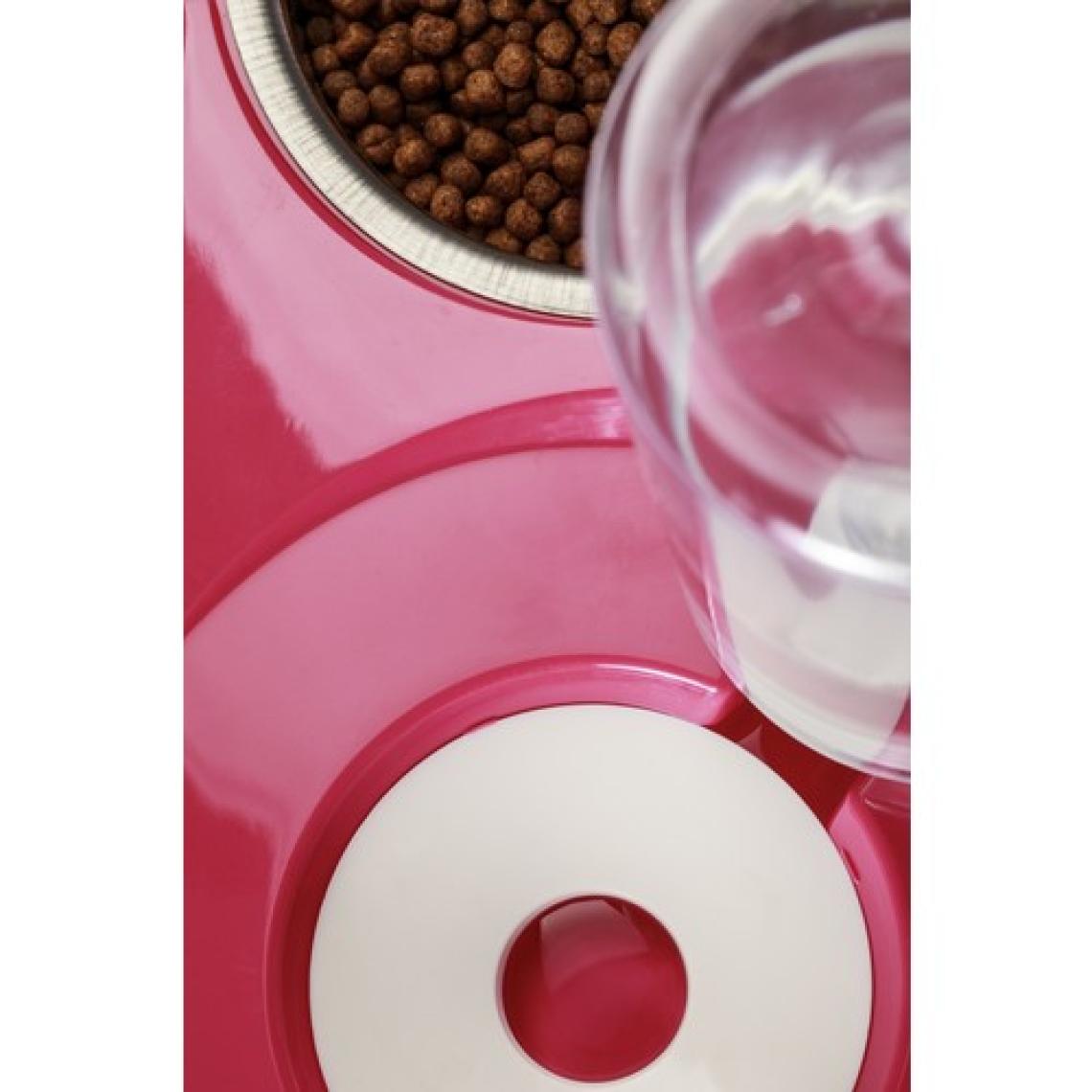 Miapet Hazneli Çelik Taslı Kedi-Köpek Mama ve Su Kabı Seti 1000 ml Açık Pembe