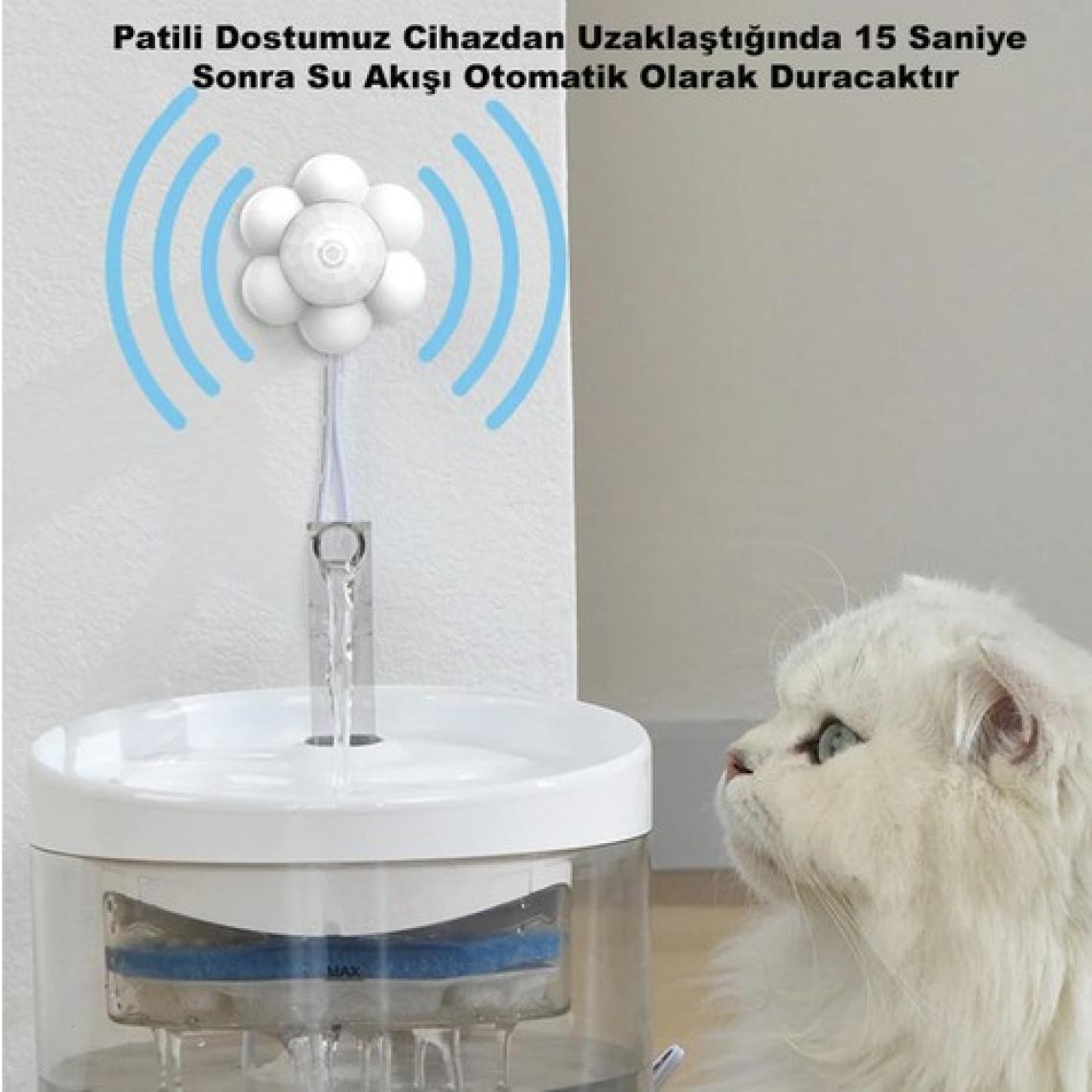 Dailytech Kedi Su Pınarı Çeşmesi Akıllı Hareket Sensörü Kızılötesi