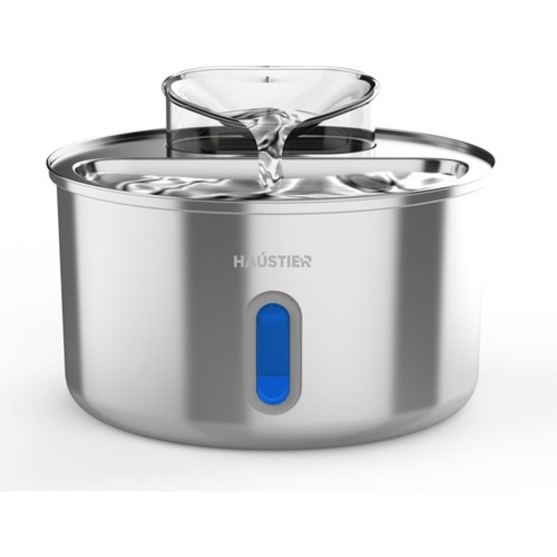 Haustier WF009L-W Pencereli Otomatik Kedi Su Sebili, Kedi Su Çeşmesi, Su Pınarı 3.5lt Geniş Hazne, SUS304 Çelik, Ultra Sessiz, Çok Katmanlı Filtrasyon, Metal Tasarım