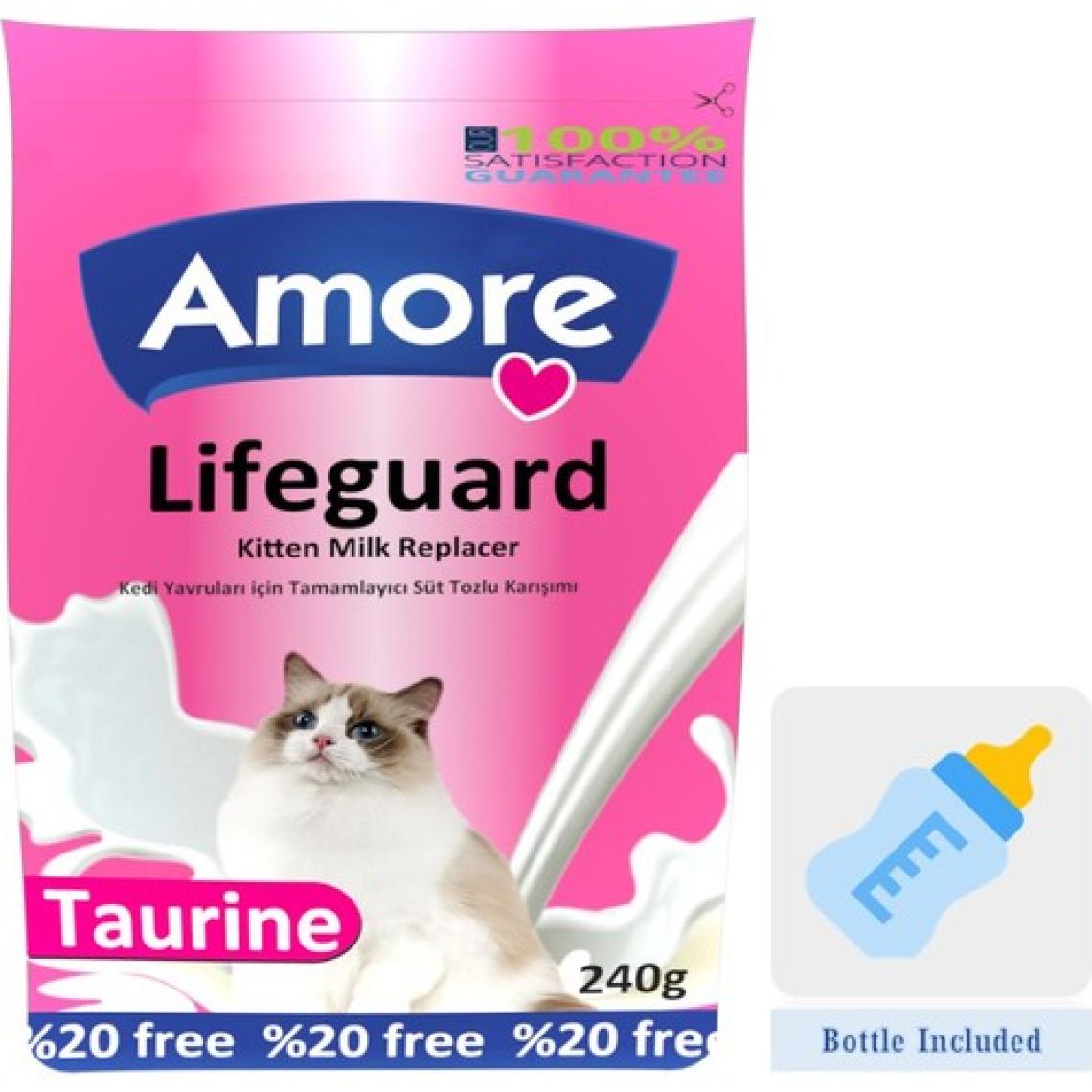 Amore Lifeguard 240 gr Yavru Kedi Süt Tozu, Biberon