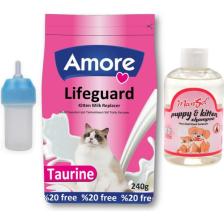 Amore Lifeguard Yavru Kedi Süt Tozu 240 gr + Biberon + Kitten Şampuan