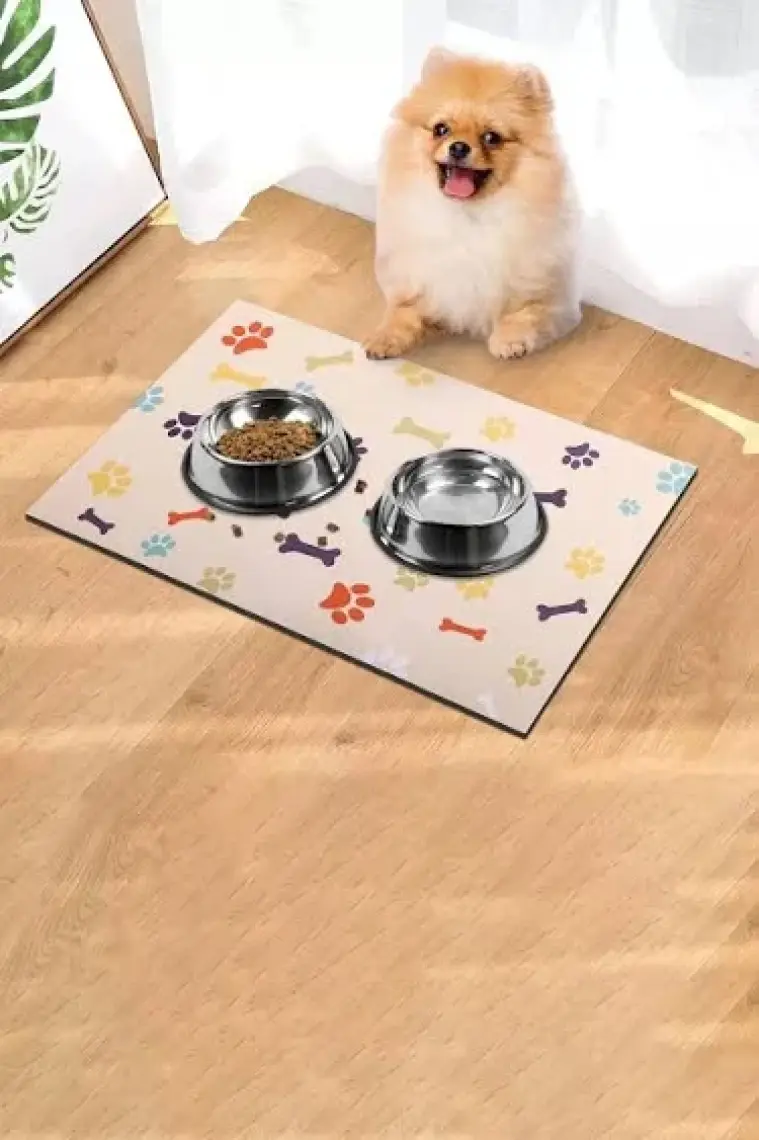 Matgo Pati Renkli Kemikler Evcil Hayvan Beslenme Matı 50 x 70 cm