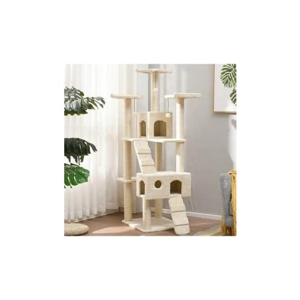 Nursoft Residence Kedi Tırmalama Evi Beyaz