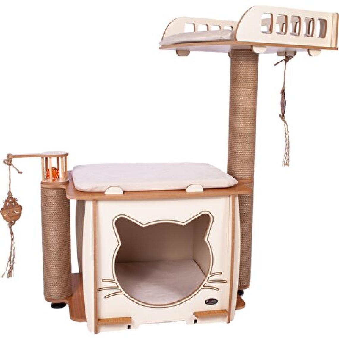 Pati Homes xl Happy Yataklı Kedi Evi - Kedi Tırmalaması