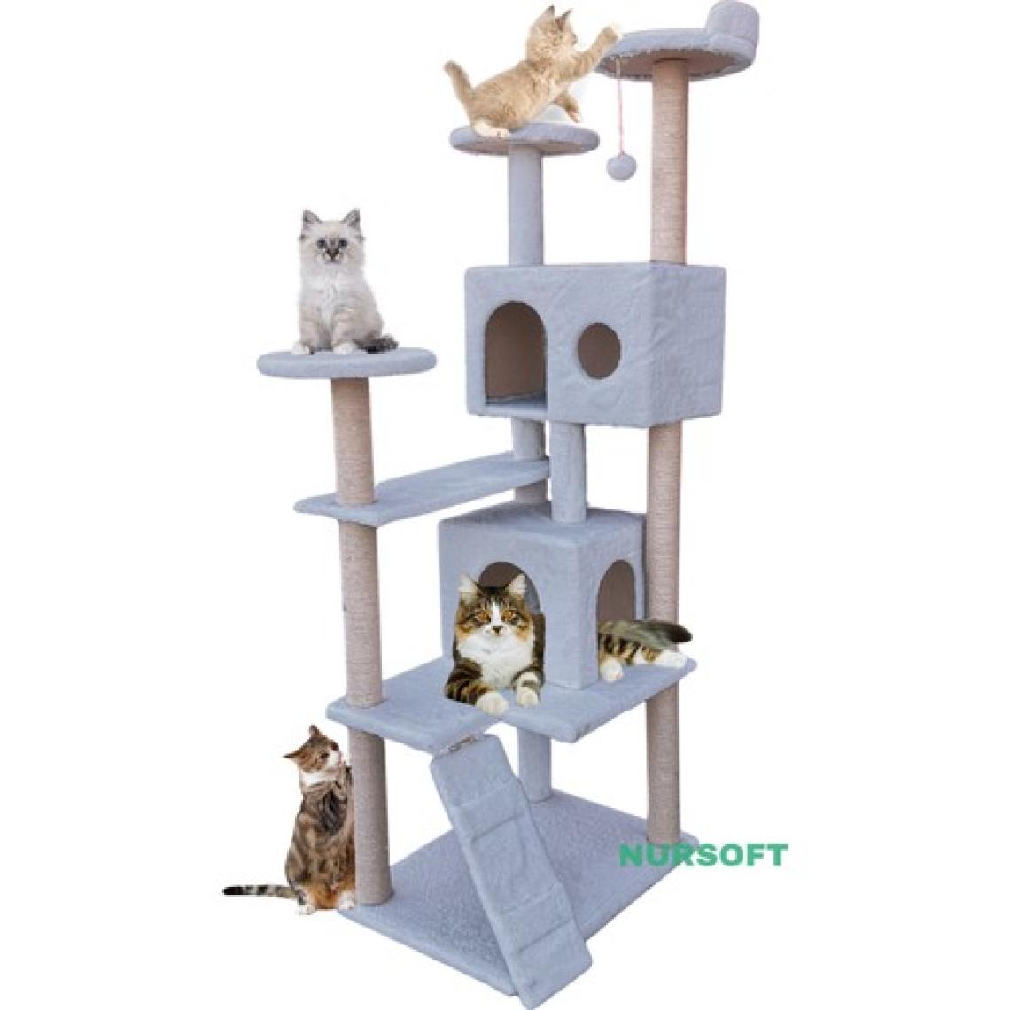 Nursoft Kule Kedi Evi Tırmalama ve Kedi Evi
