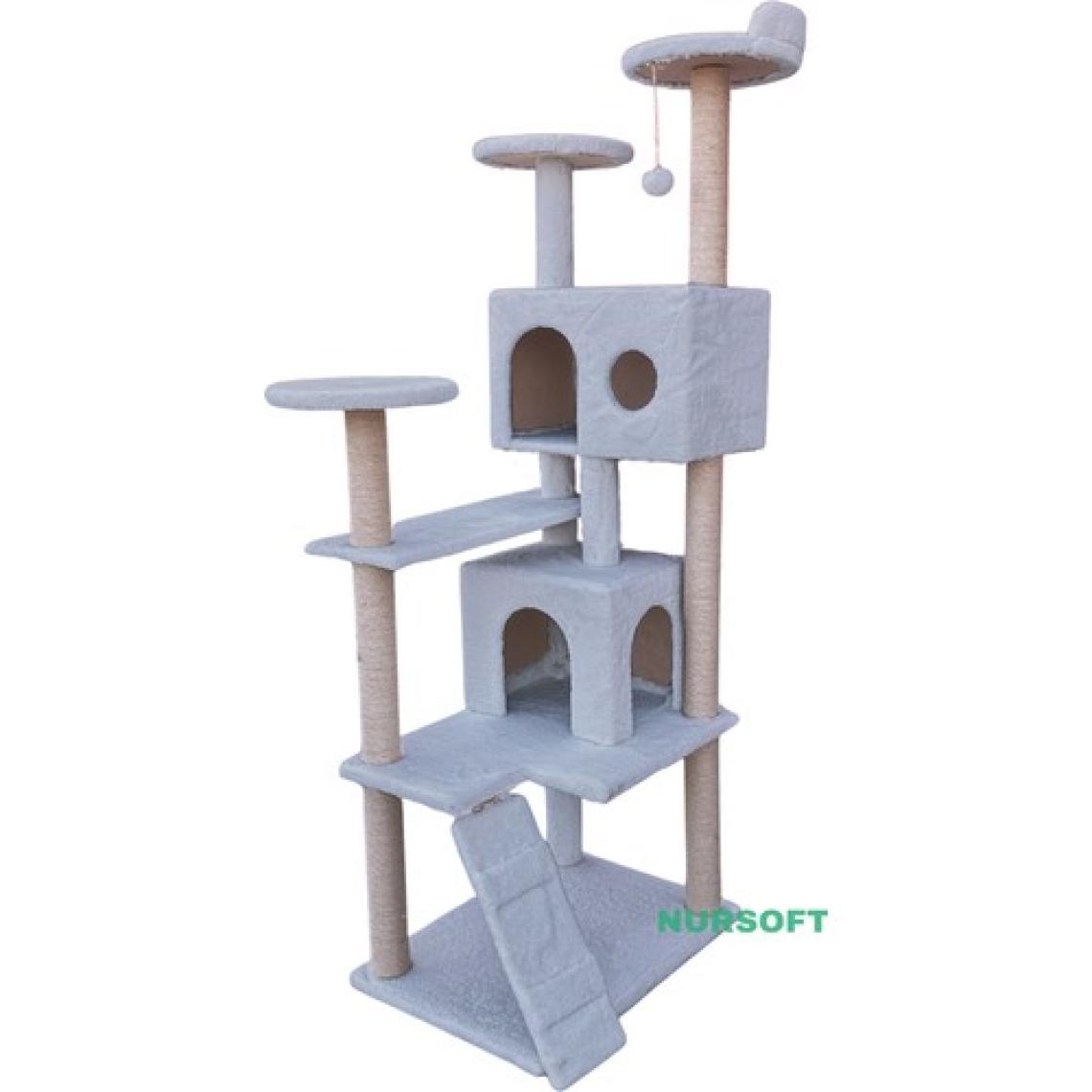 Nursoft Kule Kedi Evi Tırmalama ve Kedi Evi