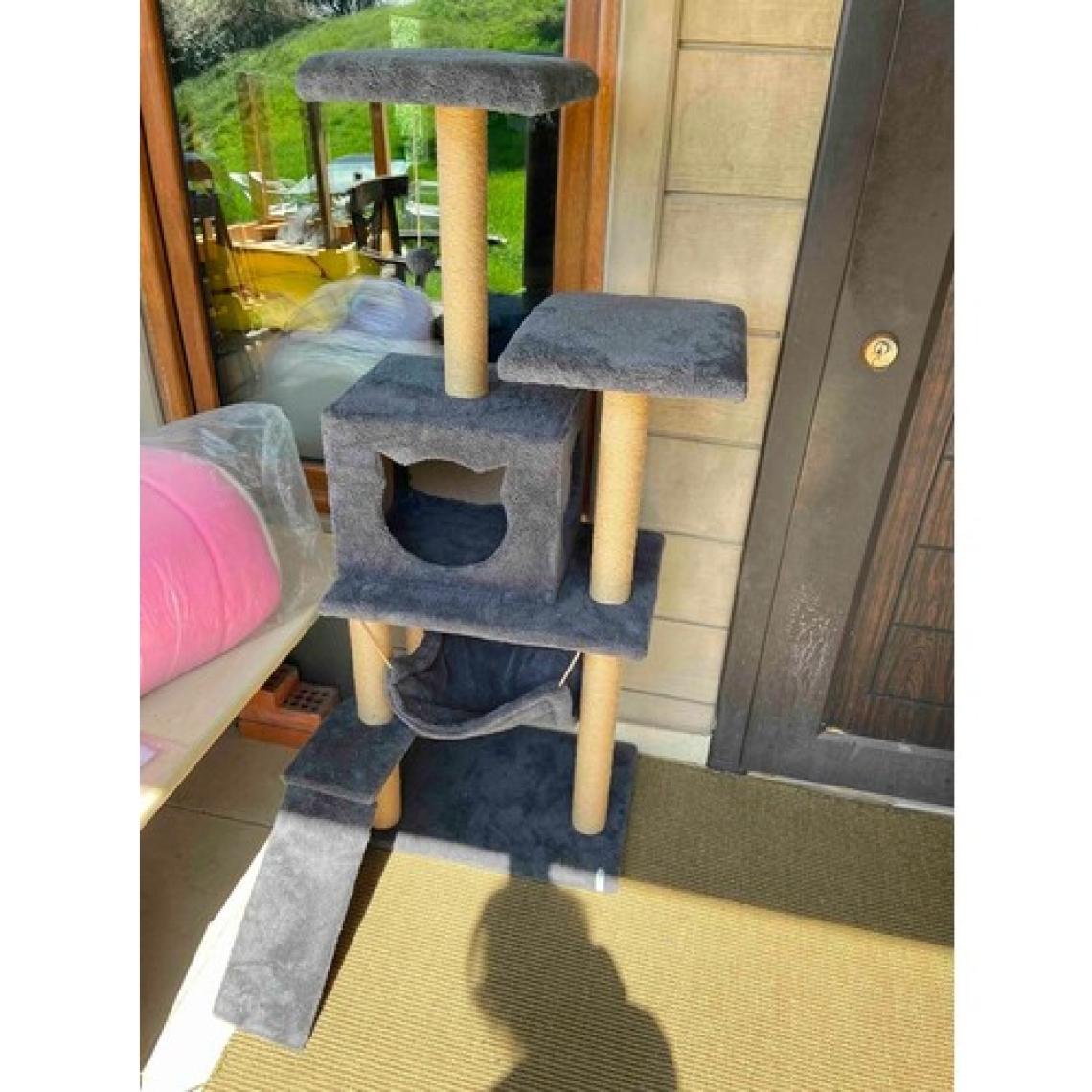 Nursoft Kedi Tırmalama Platformlu S9 Beyaz 124 cm NR-0041