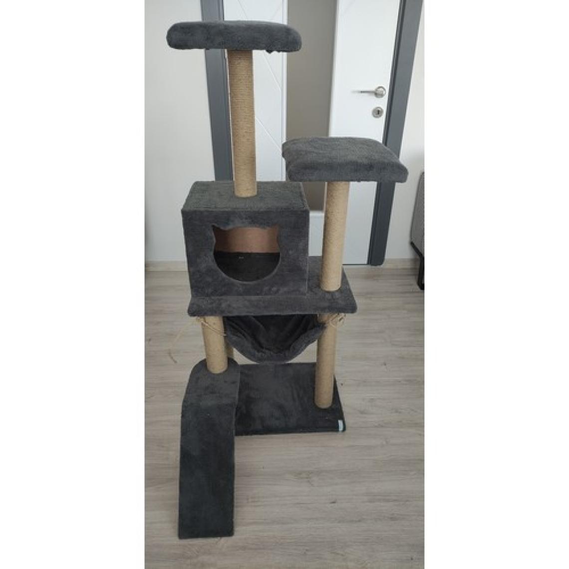 Nursoft Kedi Tırmalama Platformlu S9 Beyaz 124 cm NR-0041