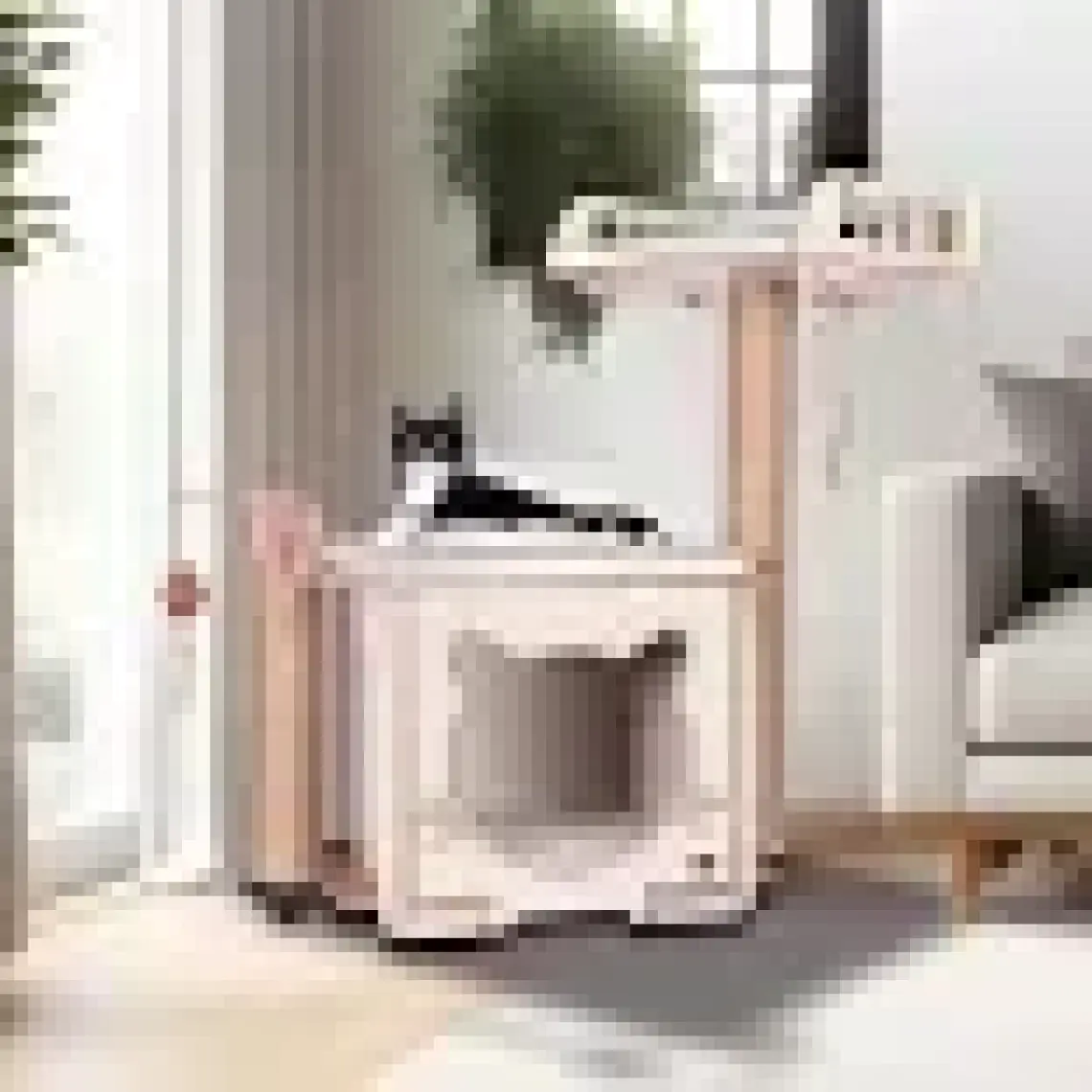 Pati Homes Happy Yataklı Kedi Evi - Kedi Tırmalaması