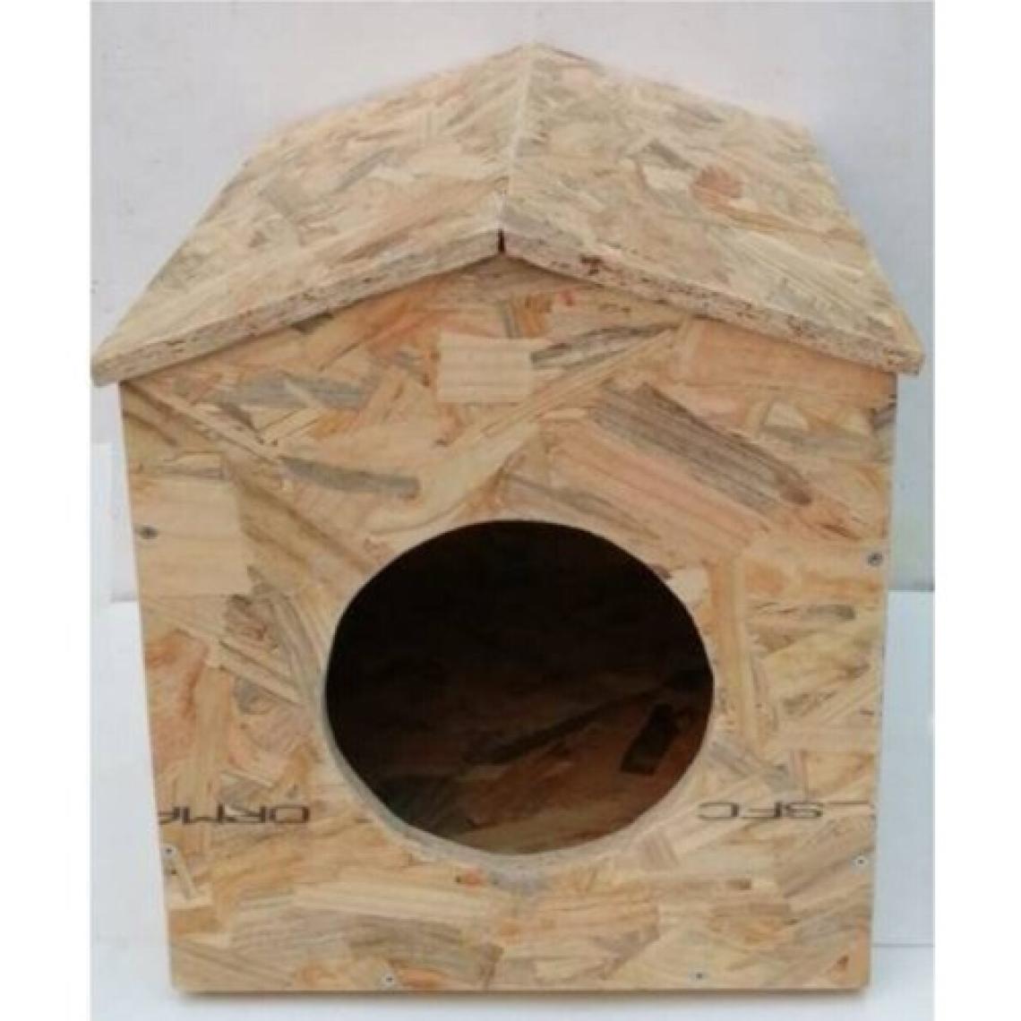 Catmozz Dış Mekan Yağmura ve Soğuğa Dayanıklı Çatılı Osb Kedi Evi
