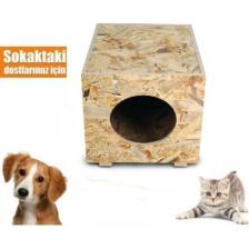 Apak Ahşap Osb Kedi Evi