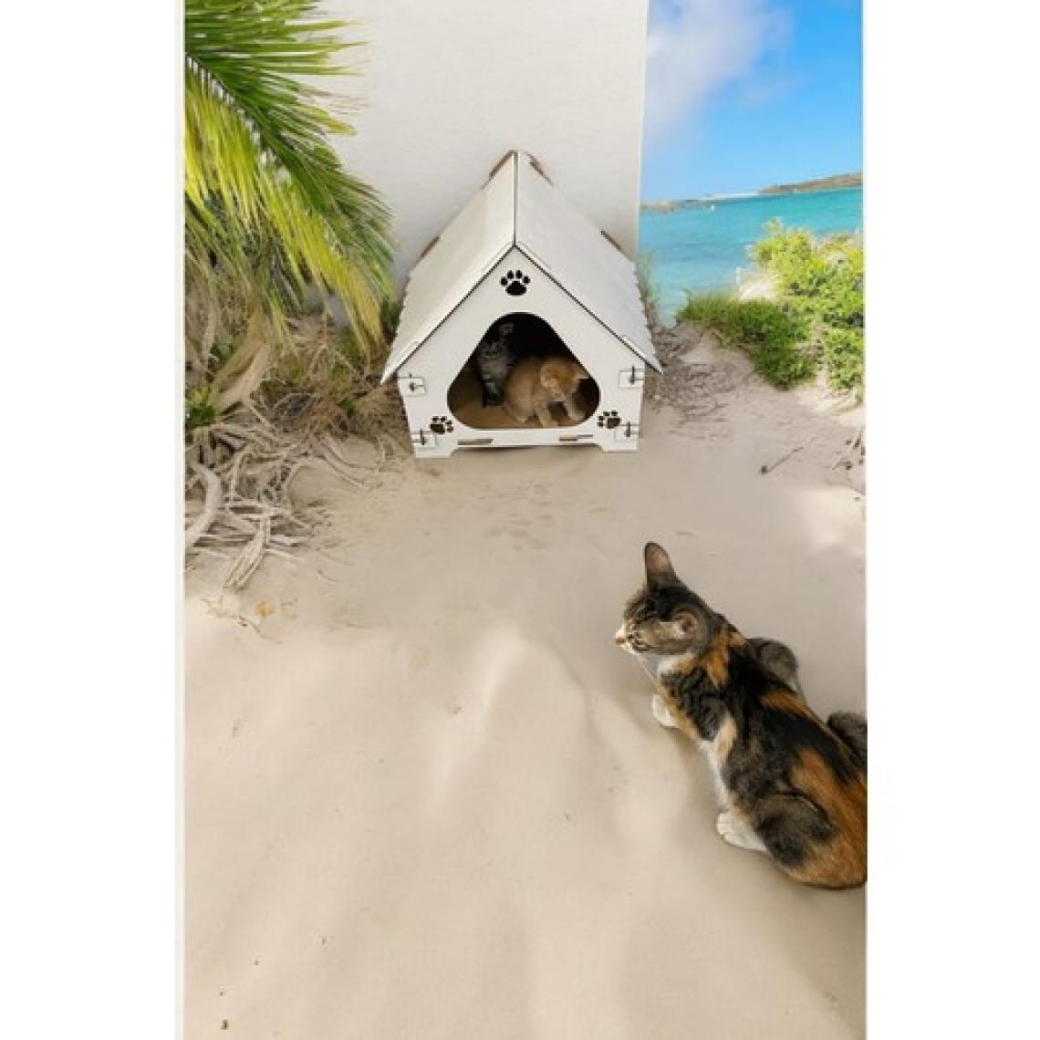 Hbnc Ahşap Demonte Kedi Evi Evcil Hayvan Yuvası