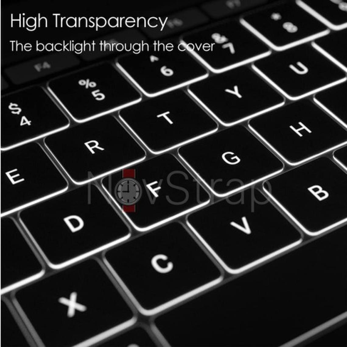 Novstrap Apple Macbook Pro M3 14 Inç A2992 A2918 Uyumlu Türkçe Q Klavye Şeffaf Klavye Koruyucu Kılıf