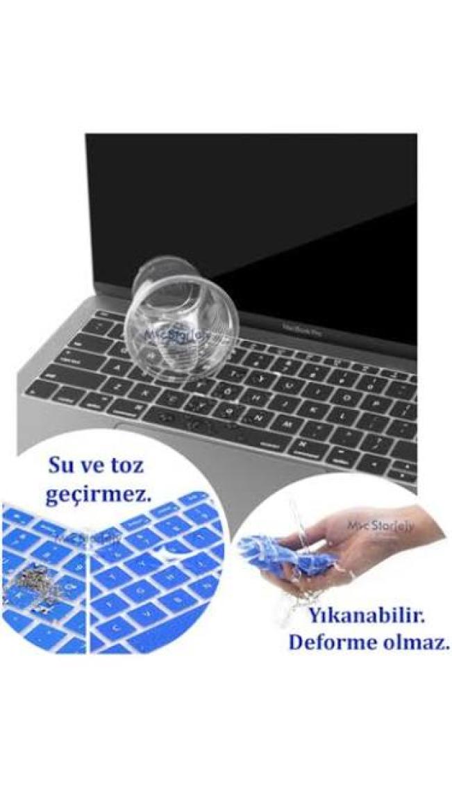 McStorey Laptop Macbook Pro Klavye Kılıf Türkçe Q Baskılı A1534 A1708 ile Uyumlu